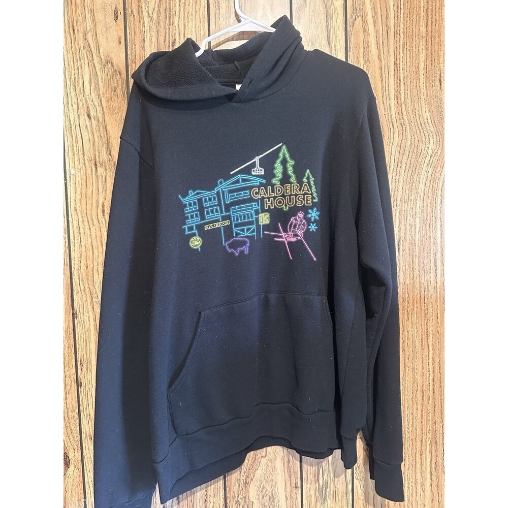 Jackson Hole Ski Resort Hoody Luxury Bell Canvas Sweatshirt XL Caldera